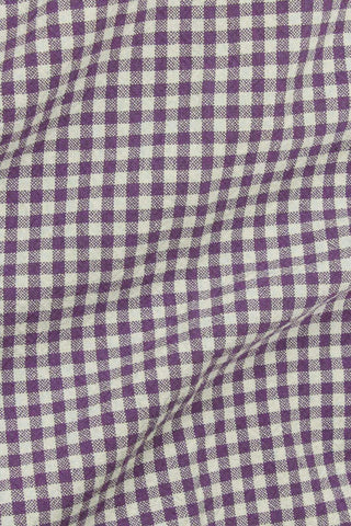 Organic Gingham Purple Iris
