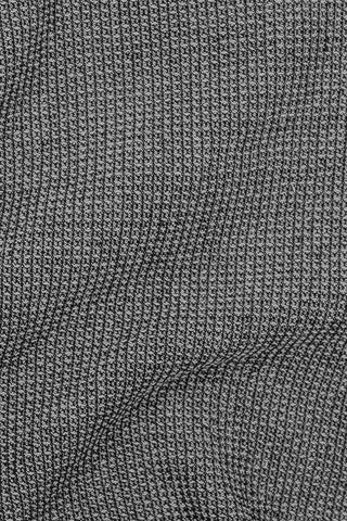 Organic Waffle Black / Ecru