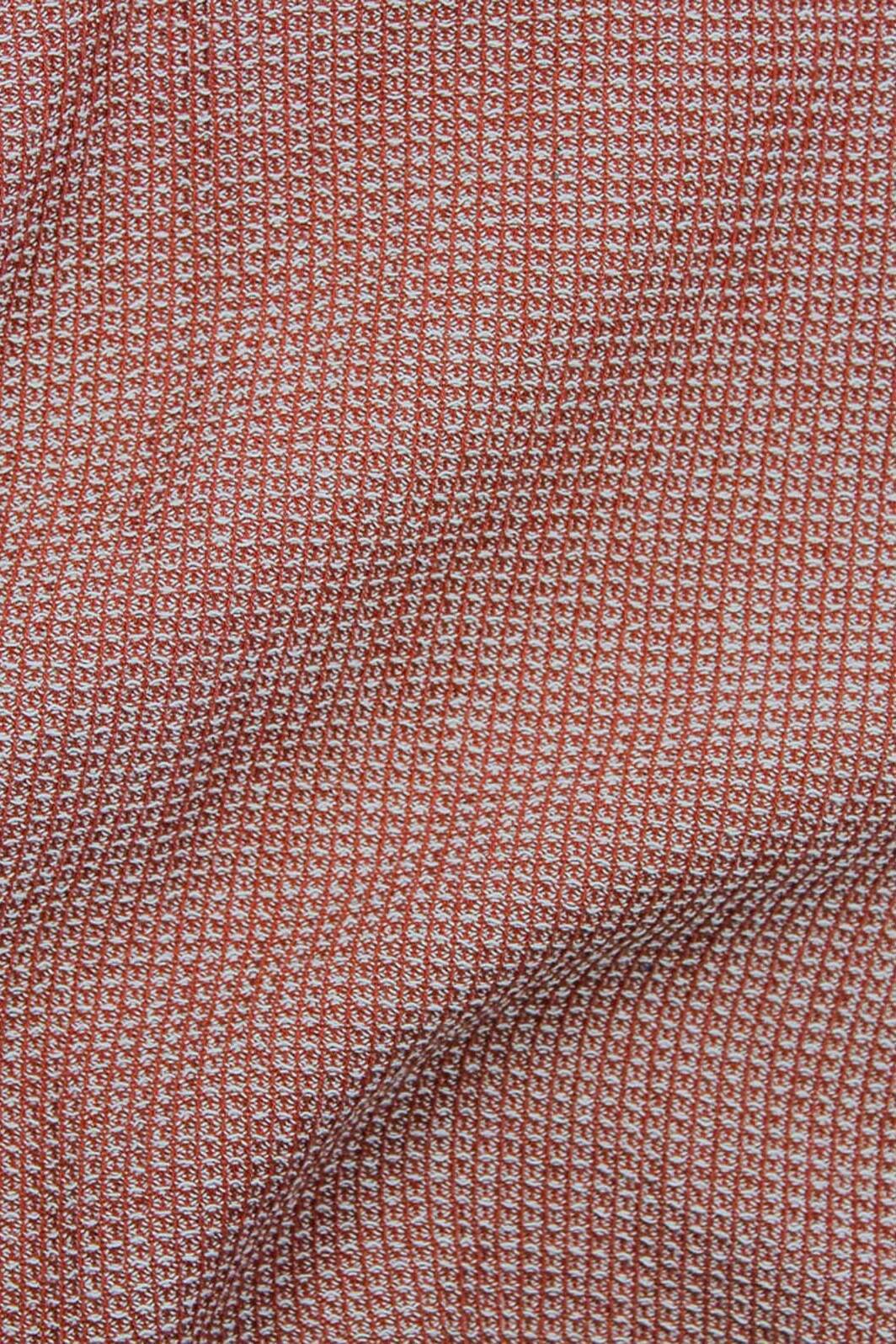 Organic Waffle Terracotta / Ecru