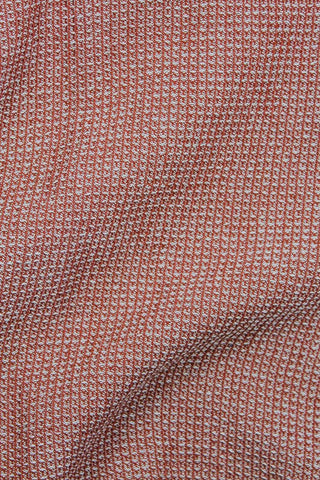 Organic Waffle Terracotta / Ecru