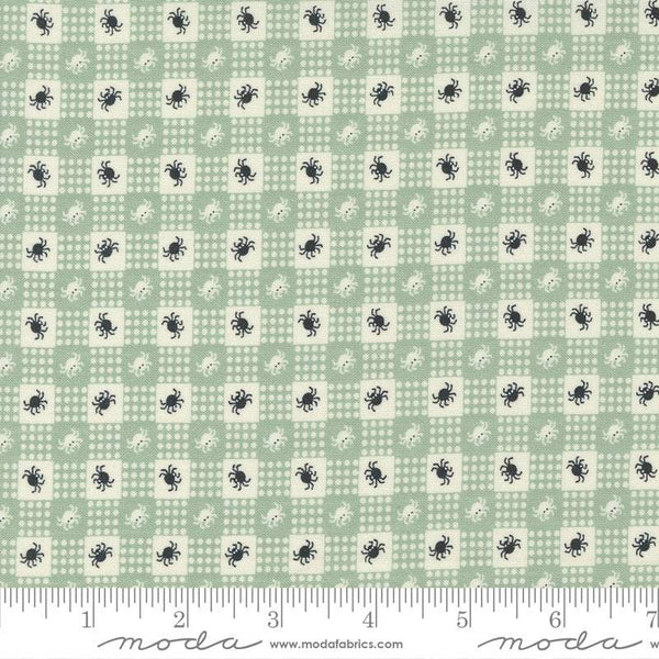 Owl-O-Ween Spider Gingham By Urban Chiks For Moda Goblin