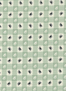 Owl-O-Ween Spider Gingham By Urban Chiks For Moda Goblin