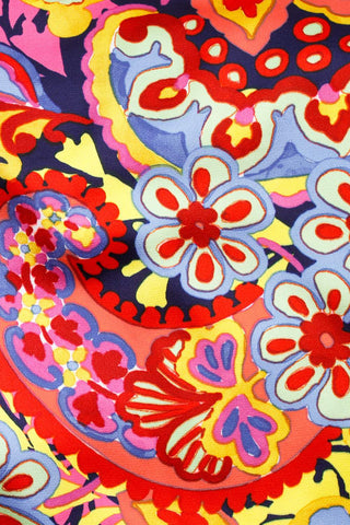 Paisley Bubble Satin Yellow / Multi