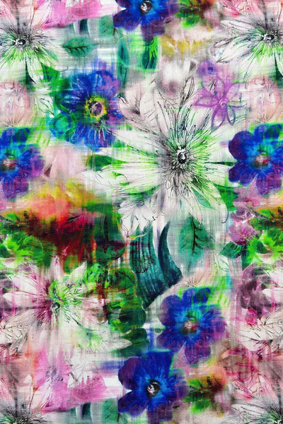 Palma Digital Floral Ecru / Multi