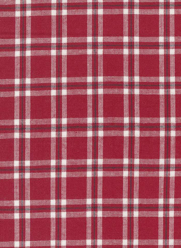Panache Wovens Plaid By Pieces To Treasure For Moda Red / White / Black