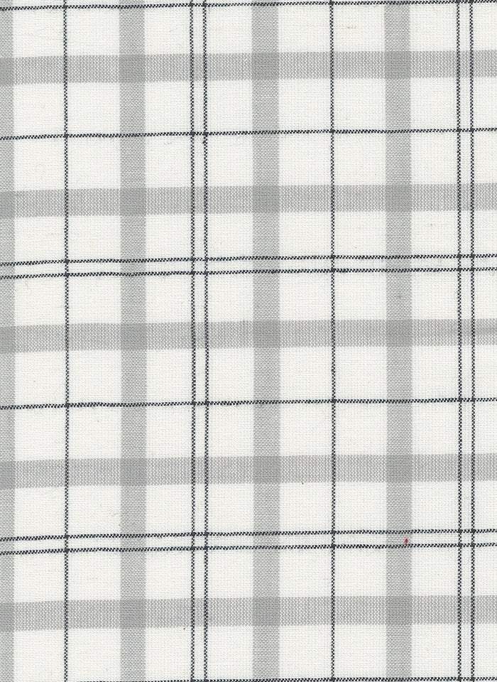 Panache Wovens Plaid By Pieces To Treasure For Moda White / Grey / Black