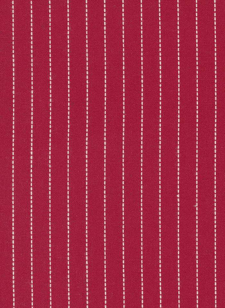 Panache Wovens Saddle Stitch By Pieces To Treasure For Moda Red / White