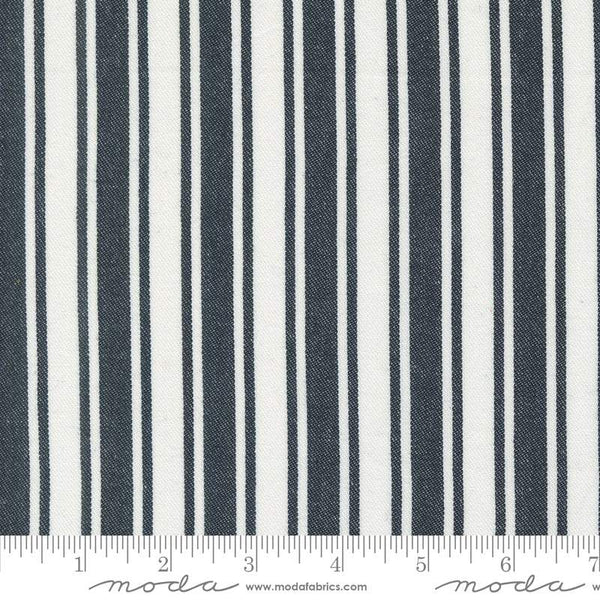 Panache Wovens Tri-Stripe By Pieces To Treasure For Moda White / Black