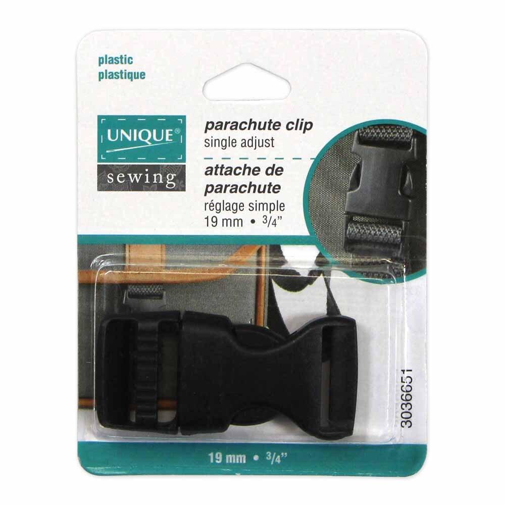 Parachute Clip 19mm (3/4") Black