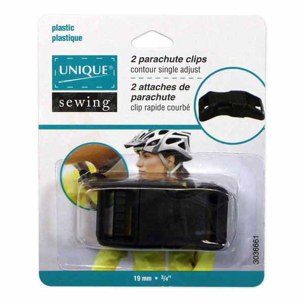 Parachute Clips - Contour 19mm (3/4") Black