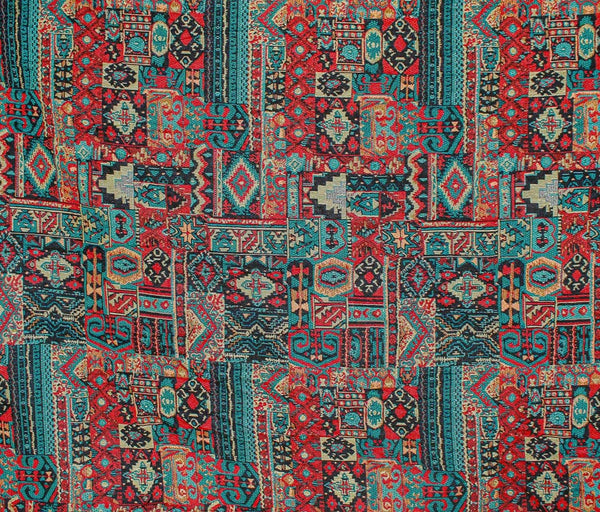 Patchwork Tapestry Red / Multi