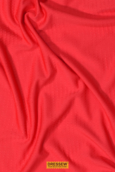 Patterned Poly Knit Dark Coral
