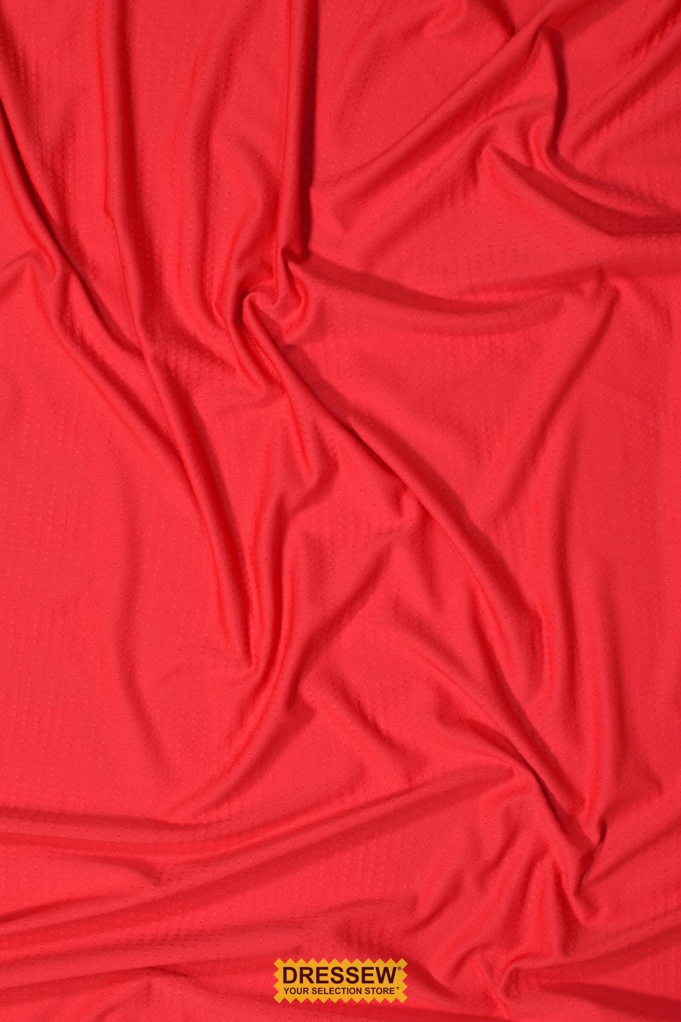 Patterned Poly Knit Dark Coral