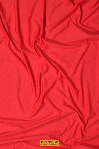 Patterned Poly Knit Dark Coral