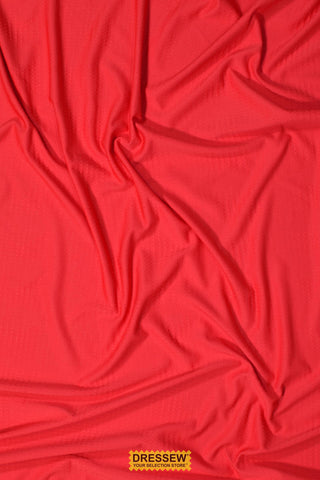 Patterned Poly Knit Dark Coral