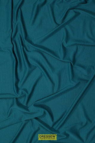 Patterned Poly Knit Dark Teal