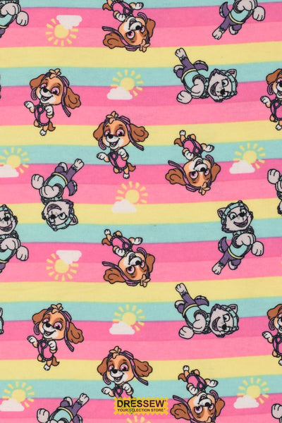 Paw Patrol Girls Flannelette Pink / Multi