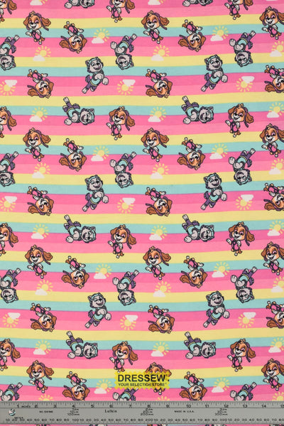 Paw Patrol Girls Flannelette Pink / Multi