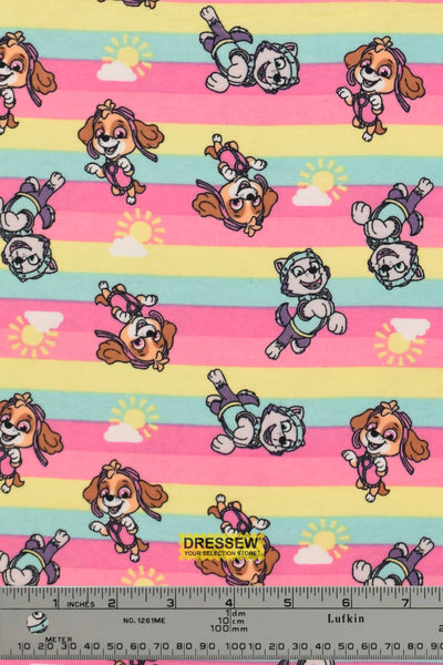 Paw Patrol Girls Flannelette Pink / Multi