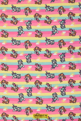 Paw Patrol Girls Flannelette Pink / Multi