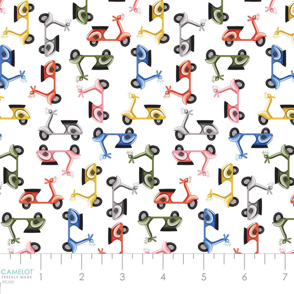 Pawsomely Posh Mopeds White