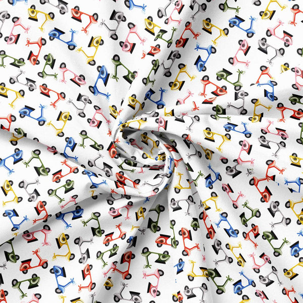 Pawsomely Posh Mopeds White