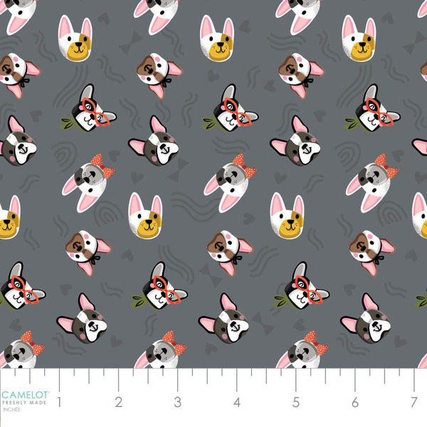 Pawsomely Posh Pawsome Pup Toss Charcoal