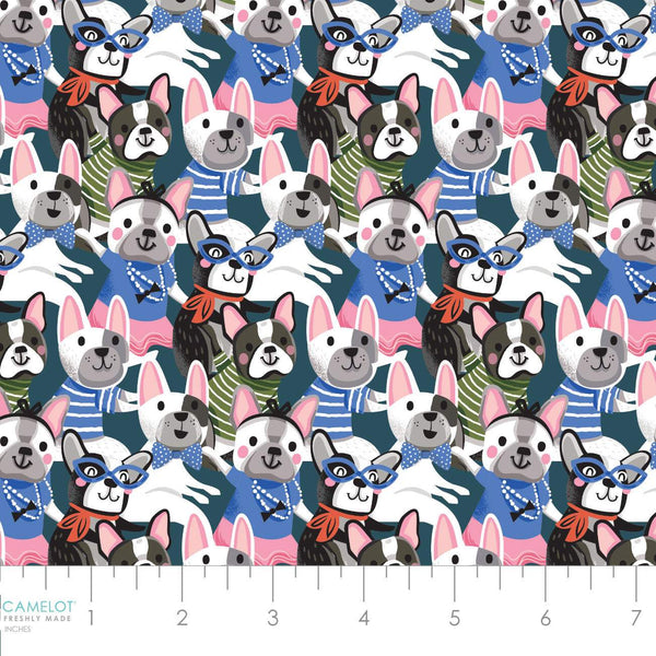 Pawsomely Posh Posh Pup Party Teal