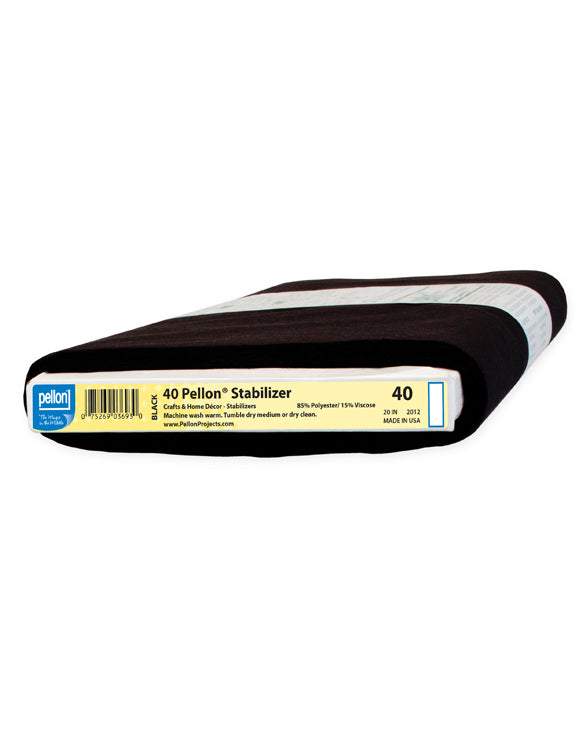 Pellon 40 Sew-In Stabilizer Medium Black