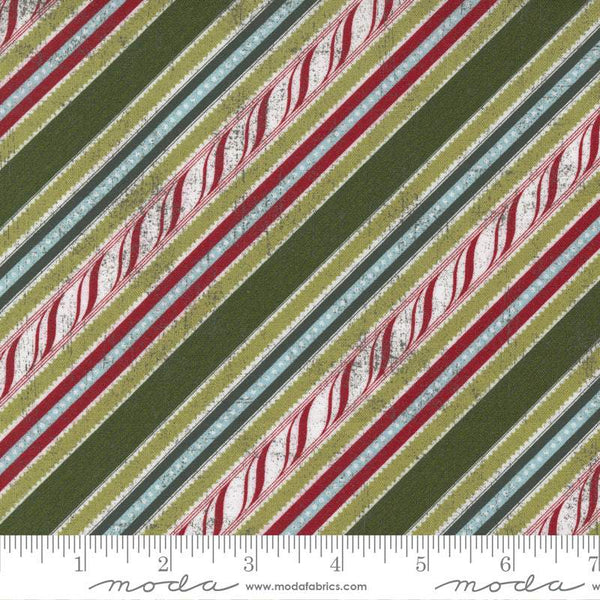 Peppermint Bark Candy Cane Stripes By Basicgrey For Moda Fig