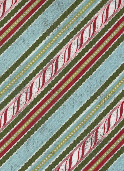 Peppermint Bark Candy Cane Stripes By Basicgrey For Moda Frosty