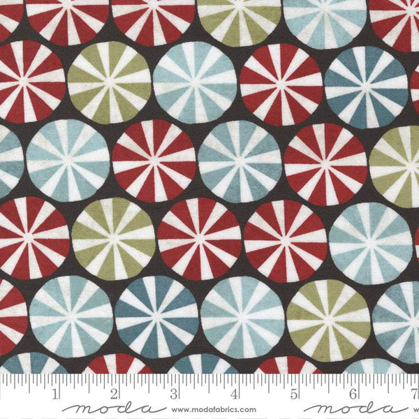 Peppermint Bark Peppermint Candies By Basicgrey For Moda Dark Chocolate