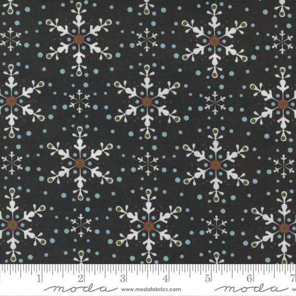 Peppermint Bark Snowflakes By Basicgrey For Moda Dark Chocolate