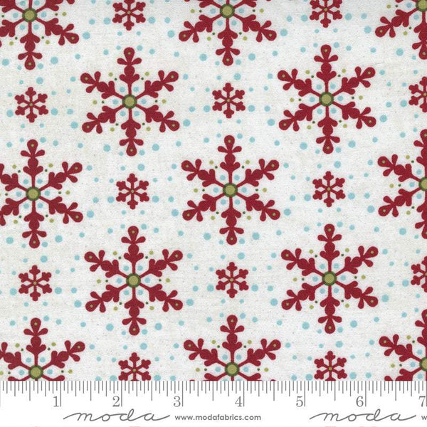 Peppermint Bark Snowflakes By Basicgrey For Moda Marshmallow