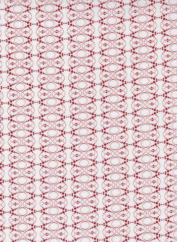 Peppermint Bark Sprinkles Geometric By Basicgrey For Moda White / Red