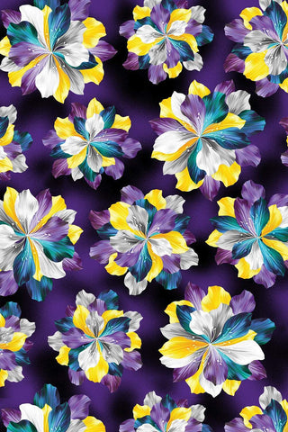 Petal Paradise Flowers By Kanvas Studio For Benartex Multi