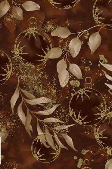 Petit Cristal Deck The Halls By Stof Chestnut / Metallic