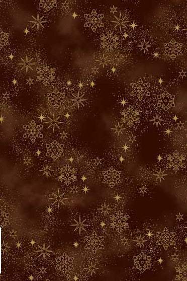 Petit Cristal Flurries By Stof Chestnut / Metallic