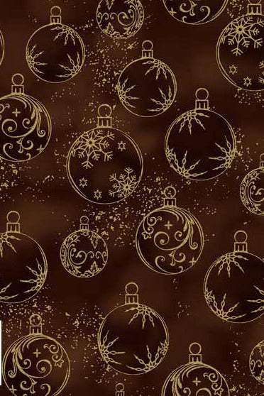 Petit Cristal Holiday Ornaments By Stof Chestnut / Metallic