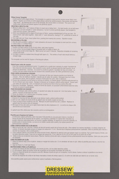 Pillow Corner Template