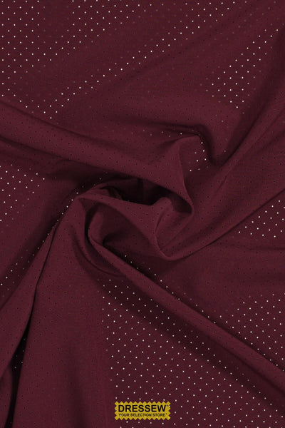 Pin Hole Microfibre Burgundy