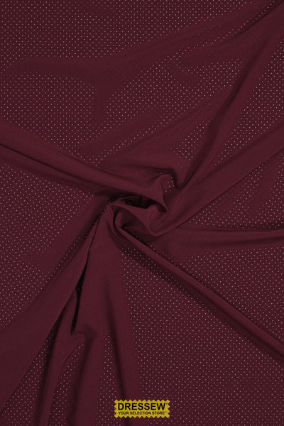 Pin Hole Microfibre Burgundy