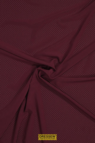 Pin Hole Microfibre Burgundy