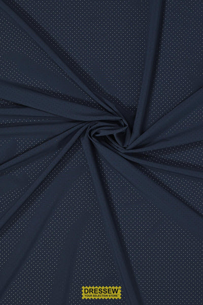 Pin Hole Microfibre Navy