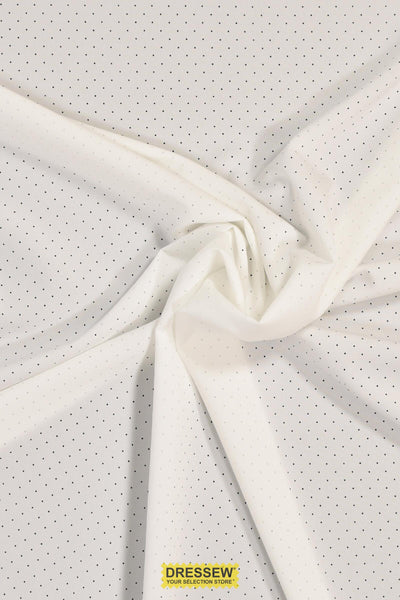 Pin Hole Microfibre White