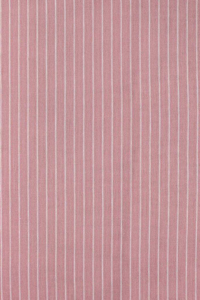 Pinstripe 2-Ply Gauze Rose / White