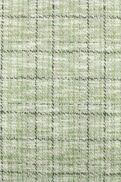 Plaid Boucle Knit Sage / Ecru