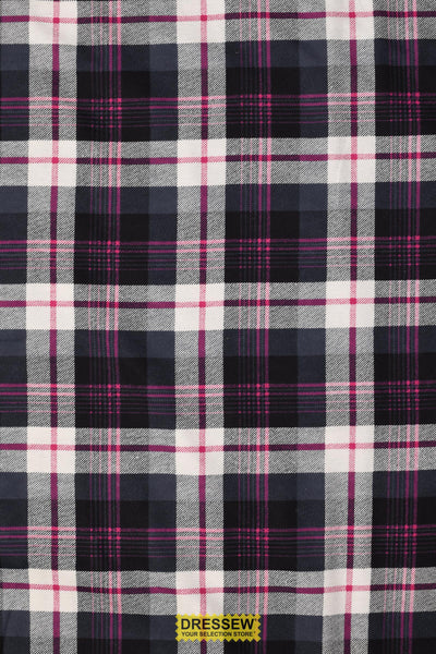 Plaid Flannelette Black / White / Pink