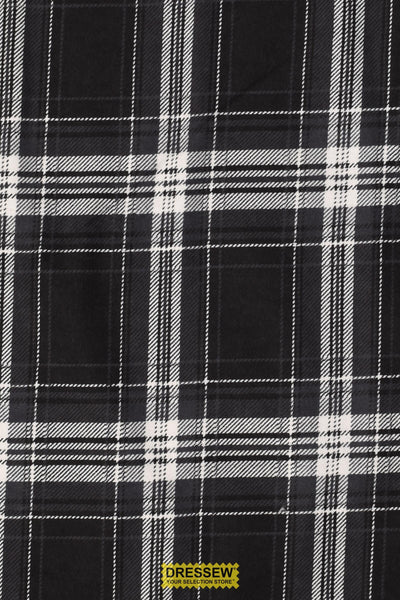 Plaid Flannelette Black / White
