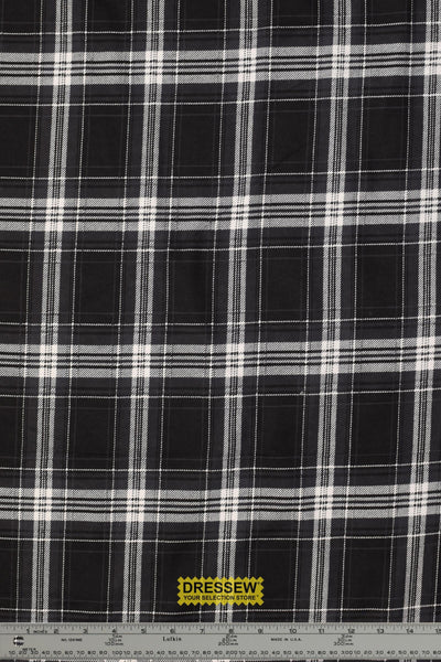 Plaid Flannelette Black / White